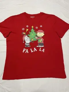 PEANUTS クリスマス Tシャツ 赤のサムネイル