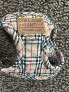 LAMZY 犬用ハーネス チェック柄 SSサイズ　usud美品のサムネイル