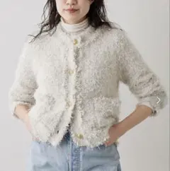 Whim Gazette カシミヤ混 ボタンカーディガン - メルカリ