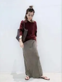 Ade ニュアンスネックニット　ベージュ　新品未使用　田丸麻紀 Ade ニュアンスネックニット ベージュ 新品未使用 田丸麻紀 - メルカリ