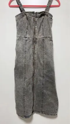 GU グレー デニム キャミワンピース