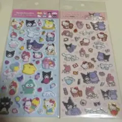 ラメ入り樹脂もりシール マイメロ クロミ キティ サンリオキャラクターズ