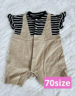 美品　GU ベビー服　半袖　ロンパース　70サイズ　女の子　かわいい