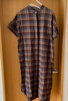 antiqua patterntorso チェックワンピース