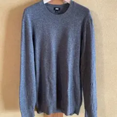 UNIQLO 100% CASHMERE グレー セーター