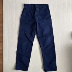 orSlow 日本製 フレンチワーク パンツ コットン ヘリンボーン ネイビー