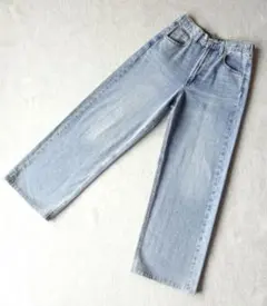 未使用　しまむら　しまデニ ワイドパンツ　ワイドレッグパンツ　CLOSSHI