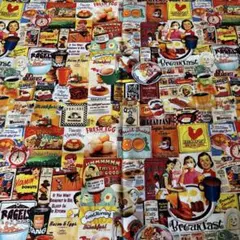 ‪ஐ‬⋆*レトロなアメリカン カフェ 生地約45×110