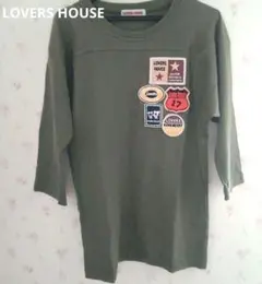 【LOVE'S HOUSE】パッチ付き7分袖Tシャツ