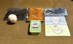 ちいかわ　ココス　スライドケースくりまんじゅう　ソフビ人形ラッコ　くら寿司