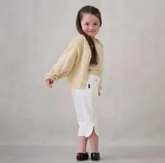 petit main(プティマイン) スマイルシリーズ　サイドリボン7分丈パンツ