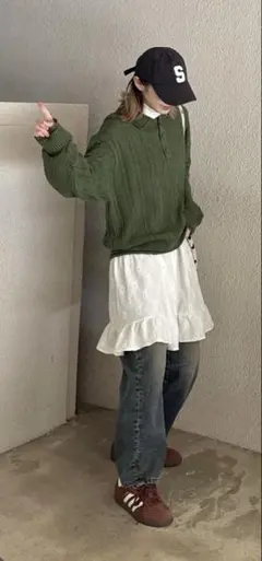 efforia ホワイト 長袖 トップス M