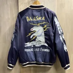 新品＊HOUSTON ヒューストン 別珍スカジャン アラスカ ネイビー M