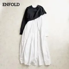 ゆ*ん様 ENFÖLD アシンメトリー プリーツ ドレス - メルカリ