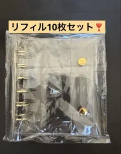 ゴールド✨シール帳　リフィル　10枚セット ６穴バインダー 平成　レトロ