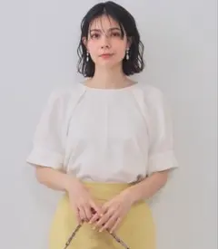 新品！オペークドットクリップ 半袖トップス