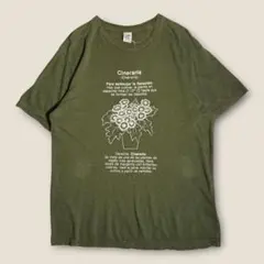 【花】Niche USA製 ヘンプコットン サイネリア Tシャツ 緑系Lのサムネイル