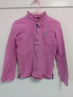 Ralph Lauren ピンク ポロシャツ 4/4T