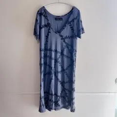 Juana de Arco◆Vネック 半袖ワンピース美品ネイビーのサムネイル