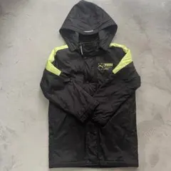 PUMA フード付きジャケット 黒/黄緑