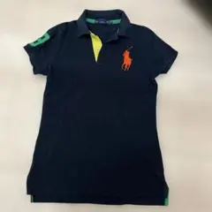 【美品】ラルフローレン ビックポニーポロシャツ Y2Kネイビー S/P