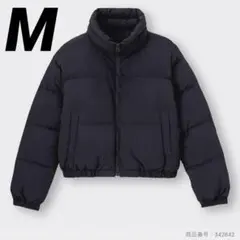 GU ジーユー ヒートパデット クロップドブルゾン ジャンパー ジャケット 黒