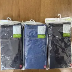 ユニクロレギンスリラックスフィット１０分丈120cm 3点セット