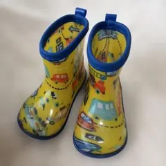 長靴　14cm　キッズフォーレ　レインシューズ　車　男の子のサムネイル