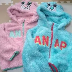 ANAP KIDS ボア アウター ナップくん リップちゃん