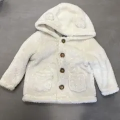 babyGap もこもこアウター 12-18ヶ月 80cm ホワイト くま耳