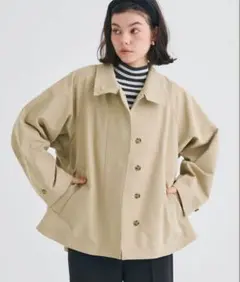 coca フレアスタンドカラーコート