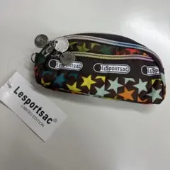 未使用タグ付きLeSportsac 星柄ポーチ ストラップ付き