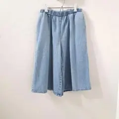 デニムパンツ　130　ガウチョ