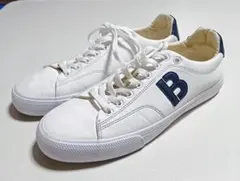 BOSS ヒューゴボス ホワイトレザースニーカー Bロゴ 43