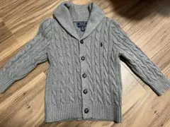 Polo Ralph Lauren 3/3T グレー カーディガン