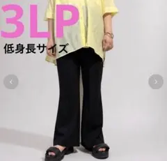 大きいサイズ　フレアパンツ（みーな/低身長サイズ）タグ付き新品のサムネイル