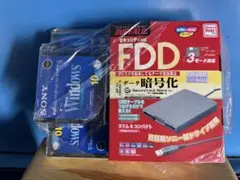 BUFFALO FDD + SONY 3.5インチFD 30枚 新品