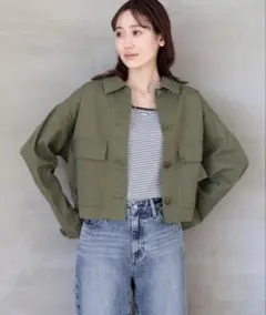 GLOBAL WORK グローバルワーク　ミリタリーブルゾン