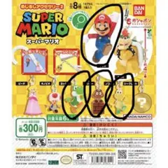 スーパーマリオ めじるしアクセサリーマリオ、ヨッシー、クリボー、ノコノコ