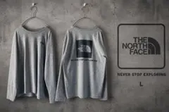 THE NORTH FACE ロンT グレー L キャンプ　アウトドア