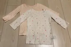 UNIQLO コットンフライスインナー 長袖2枚セット