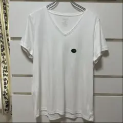 エルエルビーン Vネック 半袖Tシャツ 白 スーピマコットン ペルー製 Lのサムネイル