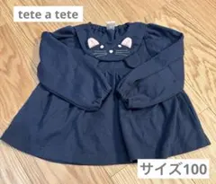 テータテート　襟付きロンT サイズ100