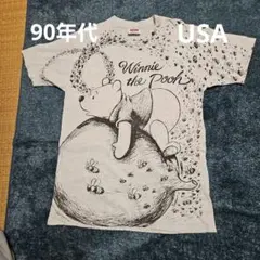 DiaCLUB プーさんTシャツメンズ M〜Lサイズ　古着　USA