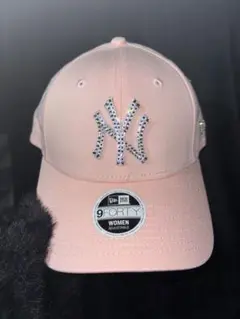 JUWEL CAP NEWERA 9FORTY SWAROVSKI ライトピンク