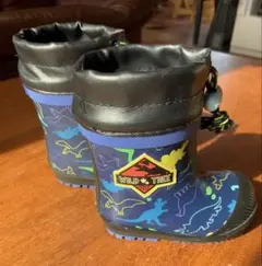 【美品】WILD TREE 恐竜柄 長靴 冬用　13