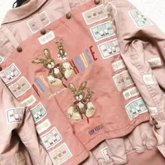 PINK HOUSE ピンクハウス ゼッケン＆ワッペン うさぎ刺繍 ブルゾンのサムネイル