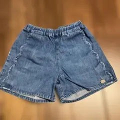 SLAPSLIPデニムハーフパンツ ウエストゴム 110