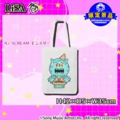 新品 LiSA プラチナムザッカアップリケトートバッグ モモコ - メルカリ