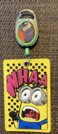 USJ限定 ミニオンリール付パスケース 中129